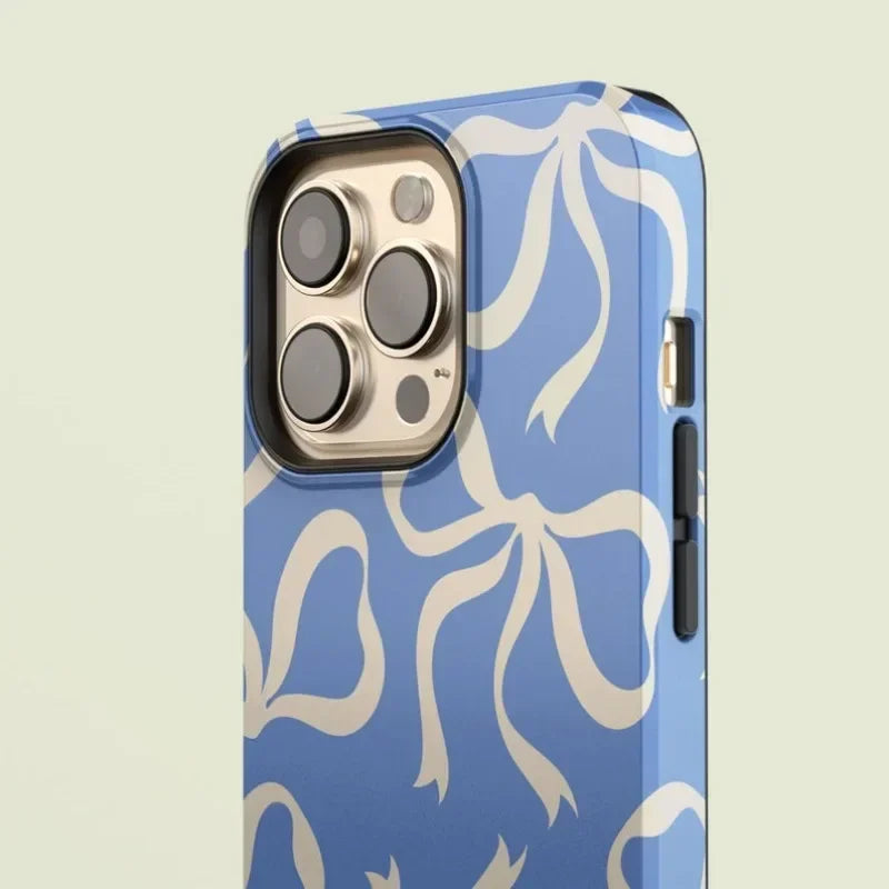 Magsafe Blue Bows Phone Case For iPhone