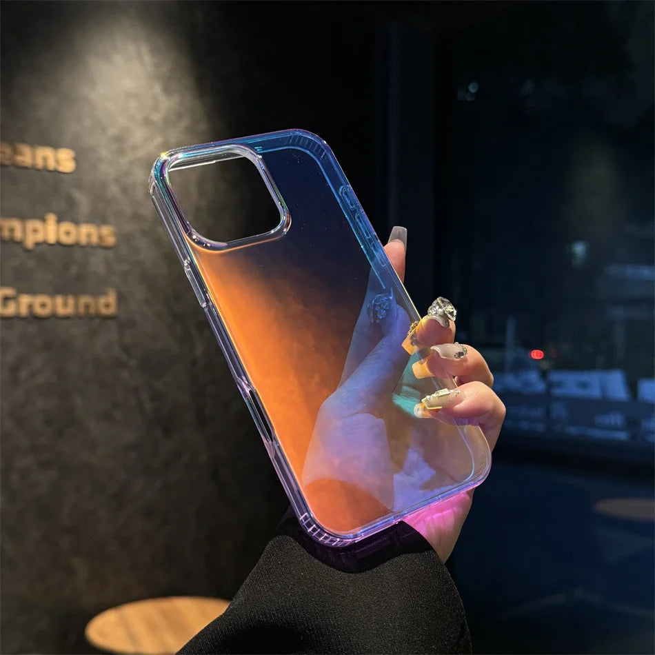 Magsafe Laser Pattern Phone Case For iPhone
