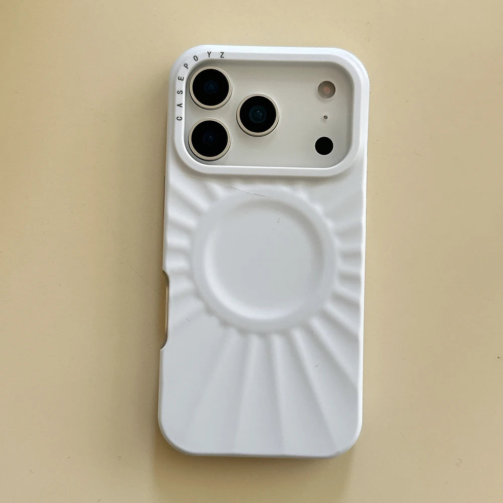 Magsafe Cute Starry Solid Color MagSafe Phone Case for IPhone