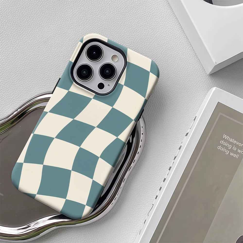 Wavy Checks Phone Case for IPhone