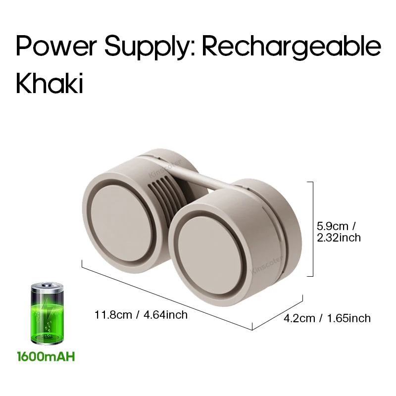 Foldable Mini Fan for Neck (USB Rechargeable)