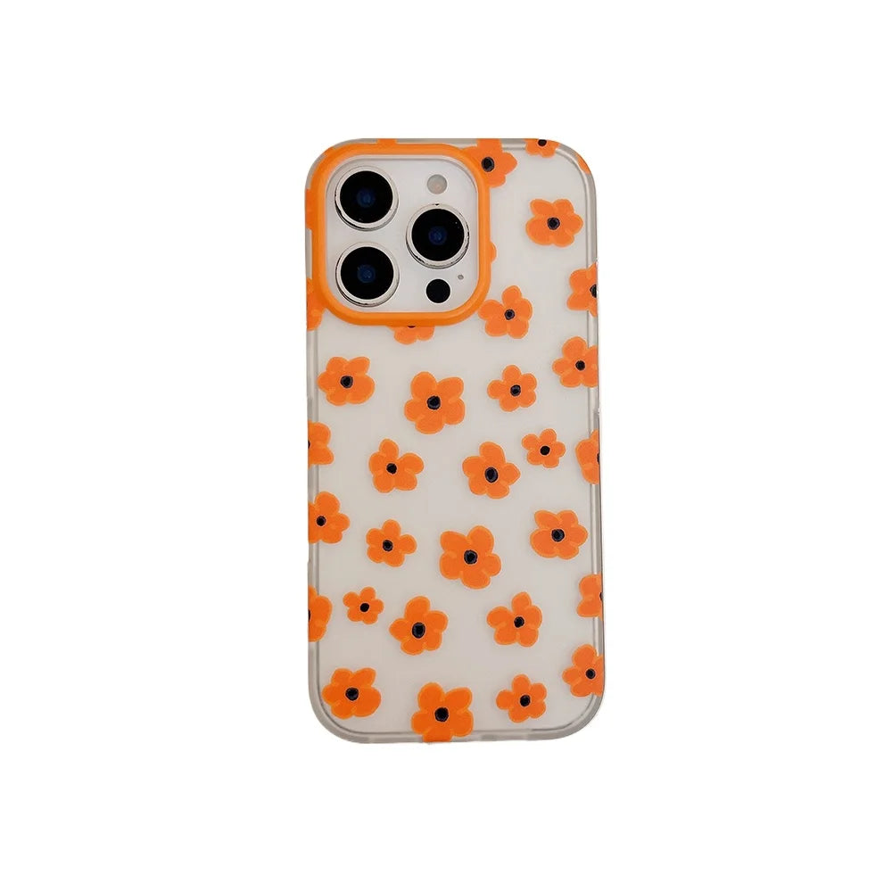 Lovely Orange Flowers Phone Case for IPhone