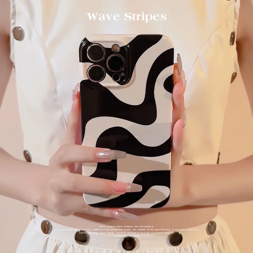 Vintage Zebra Texture Phone Case For iPhone