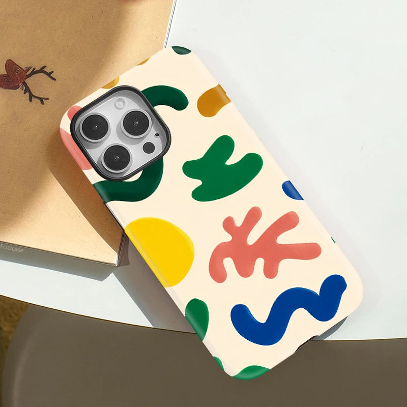 Magsafe Colorful Painting Pattern Case For iPhone