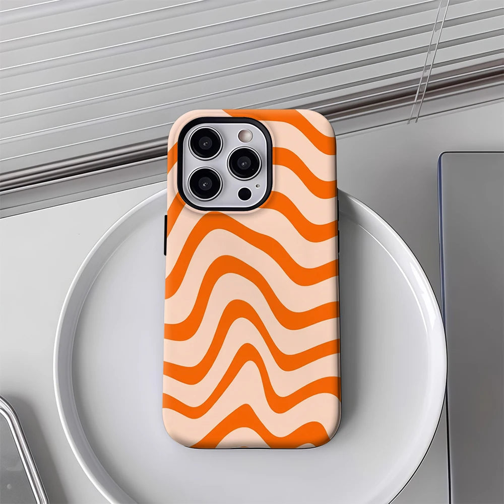 Wavy Orange Phone Case for IPhone