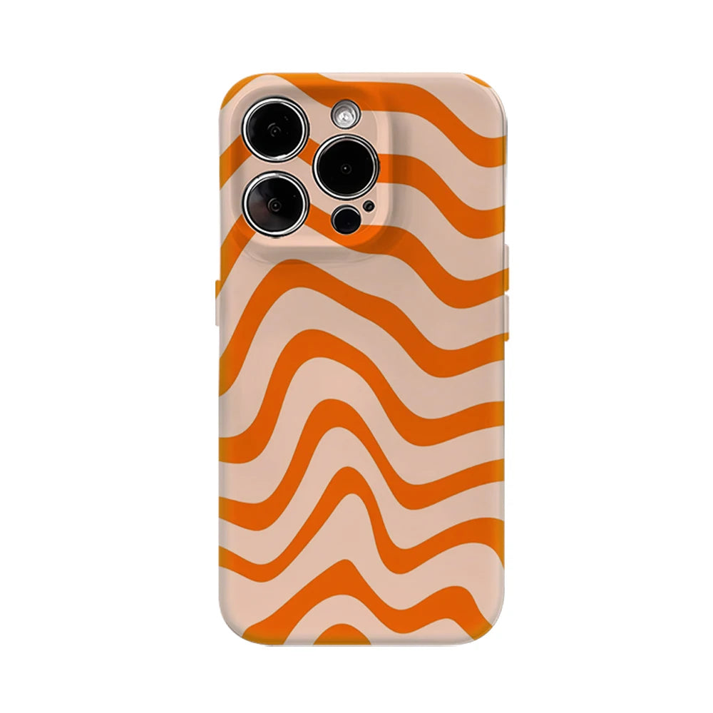 Wavy Orange Phone Case for IPhone