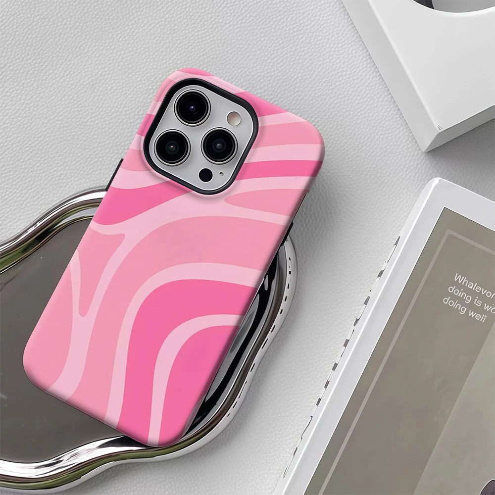 Soft Pink Lines Phone Case for IPhone