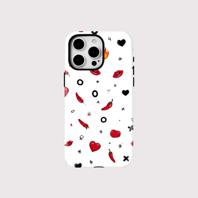 Magsafe Love Heart Red Lips Phone Case For iPhone