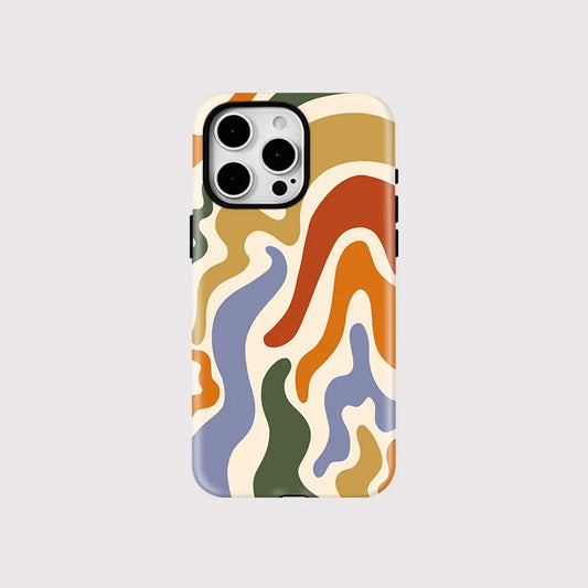 Magsafe Colorful Striped Phone Case For iPhone