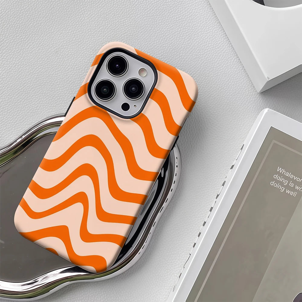 Wavy Orange Phone Case for IPhone