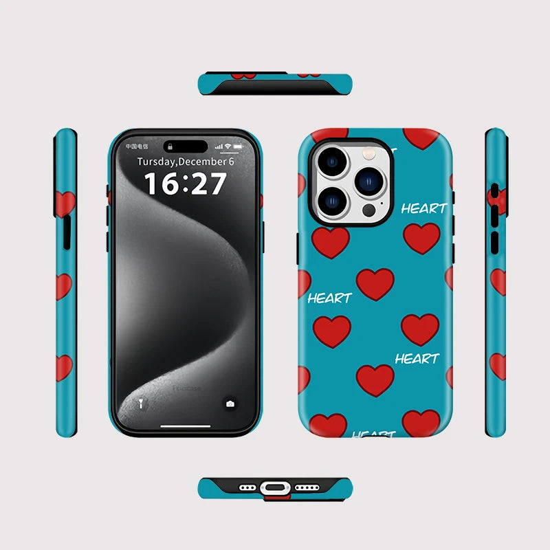 Magsafe Love Heart Phone Case For iPhone