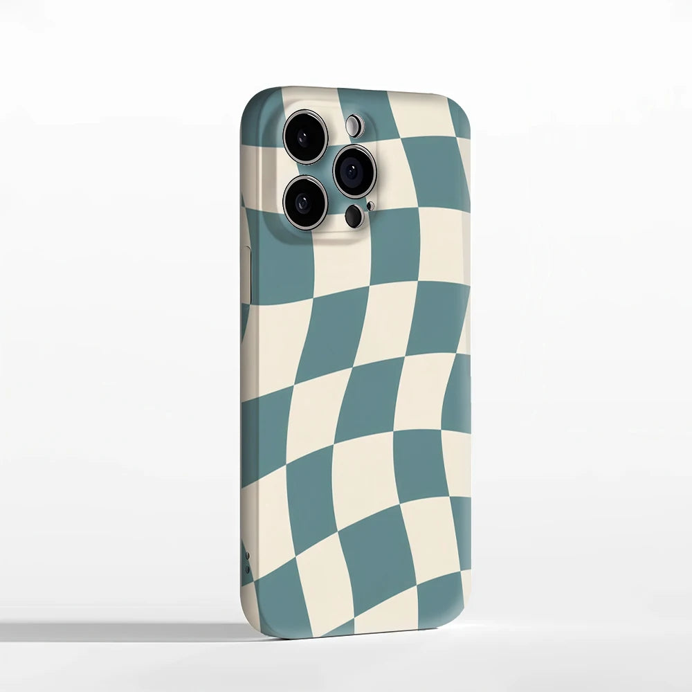 Wavy Checks Phone Case for IPhone