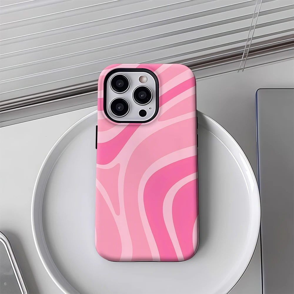 Soft Pink Lines Phone Case for IPhone