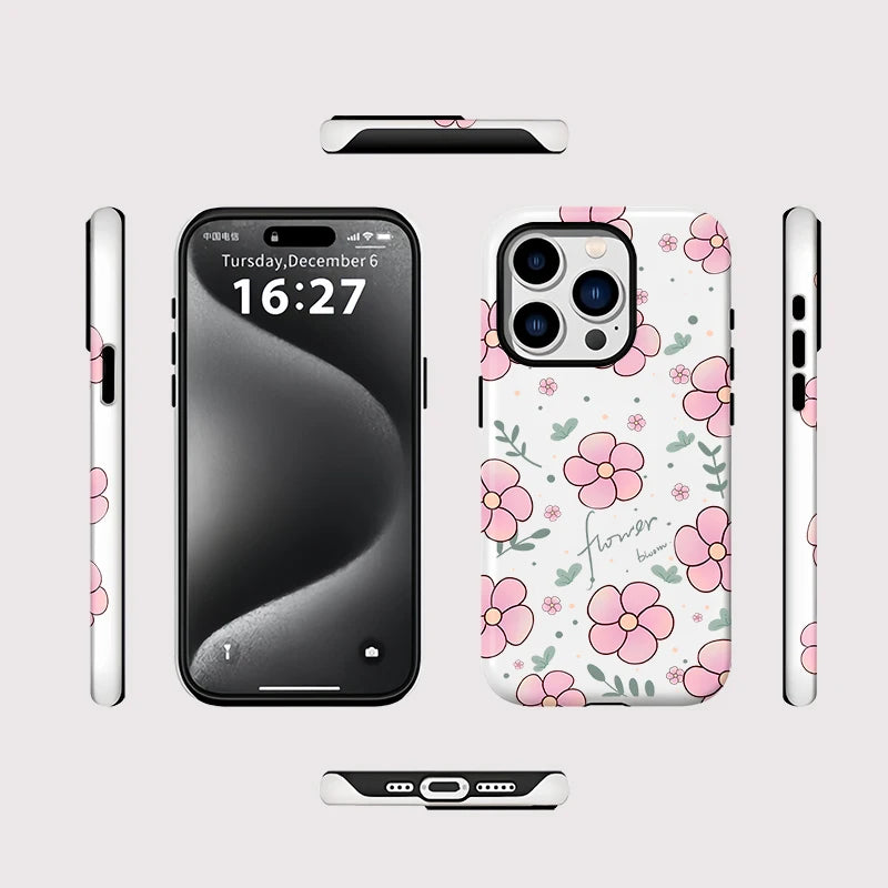 Magsafe Small Flowers Phone Case For iPhone
