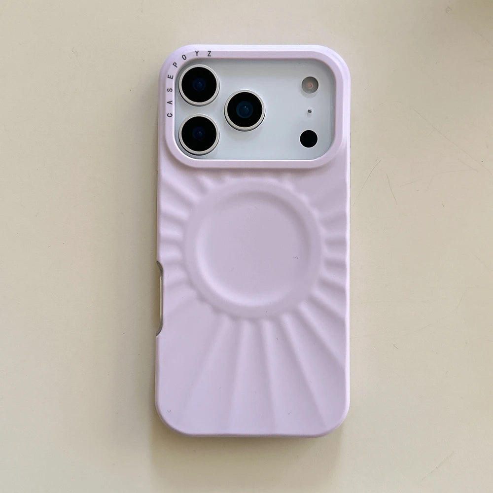 Magsafe Cute Starry Solid Color MagSafe Phone Case for IPhone