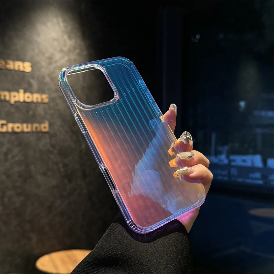 Magsafe Laser Pattern Phone Case For iPhone
