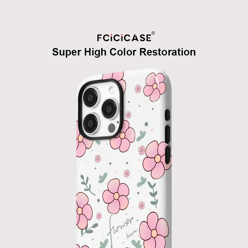 Magsafe Small Flowers Phone Case For iPhone