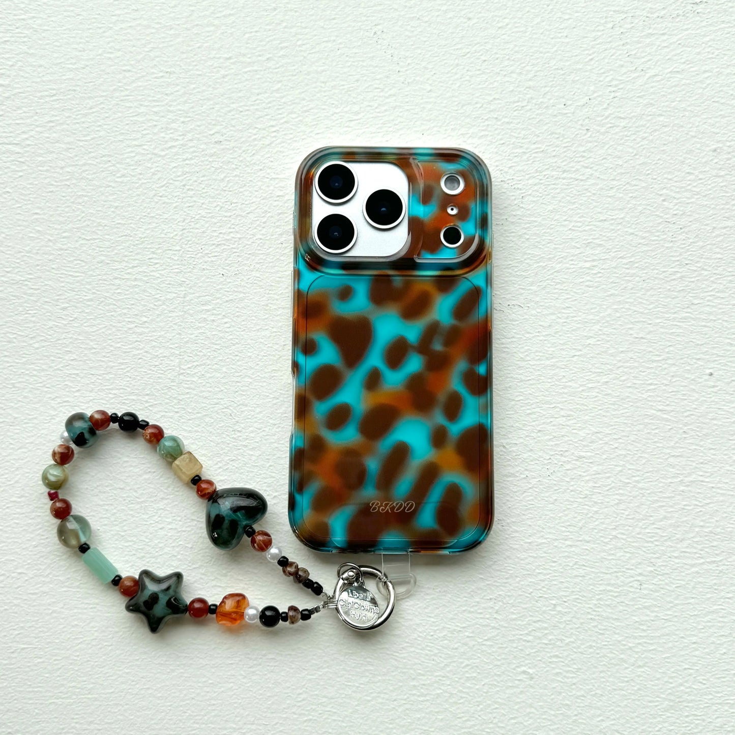 Blue Brown Lamber Crystal Bracelet Phone Case for iPhone