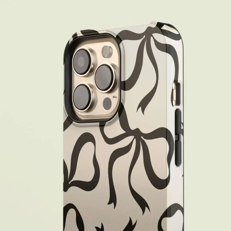Magsafe Black Bows Phone Case For iPhone