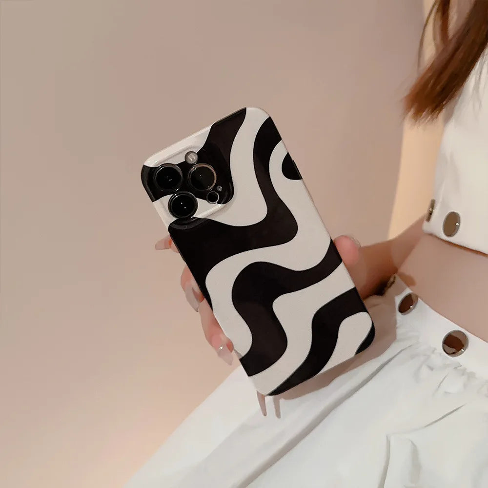 Vintage Zebra Texture Phone Case For iPhone