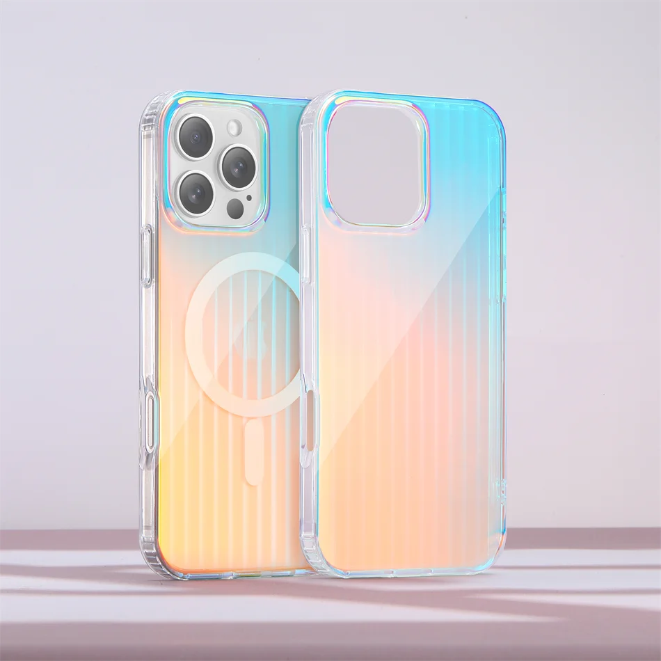 Magsafe Laser Pattern Phone Case For iPhone
