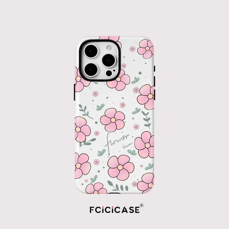Magsafe Small Flowers Phone Case For iPhone