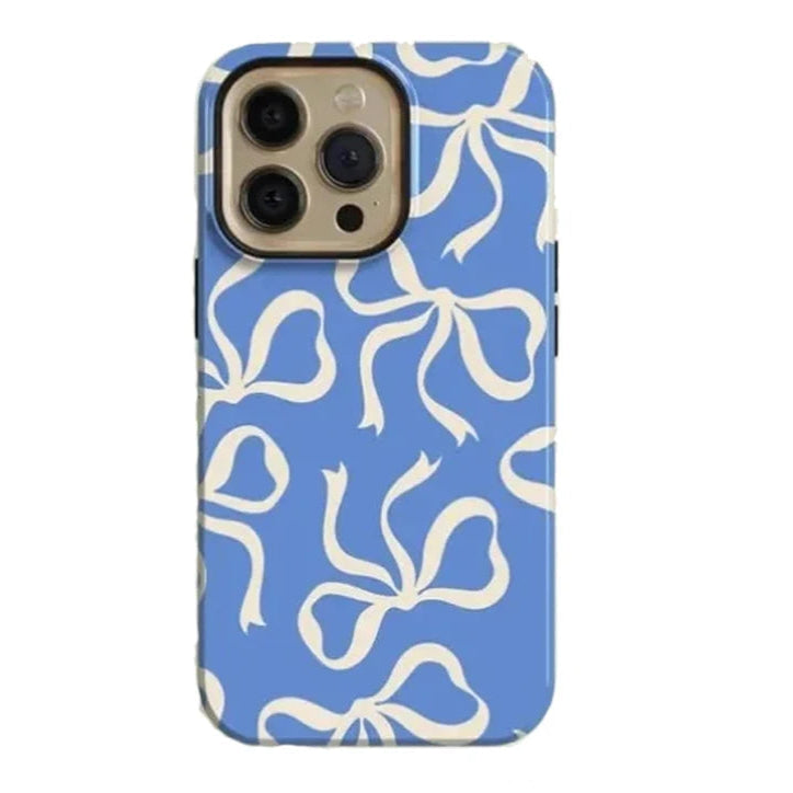 Magsafe Blue Bows Phone Case For iPhone