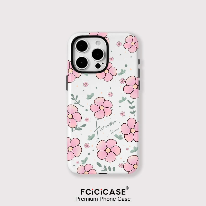Magsafe Small Flowers Phone Case For iPhone