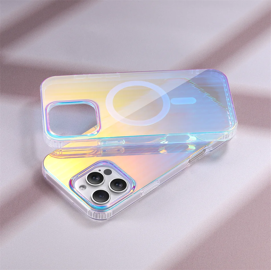 Magsafe Laser Pattern Phone Case For iPhone