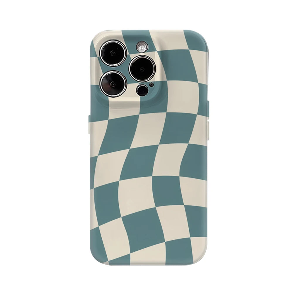 Wavy Checks Phone Case for IPhone