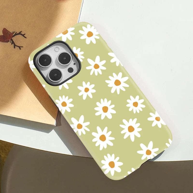 Magsafe Floral Soft Green Case for iPhone