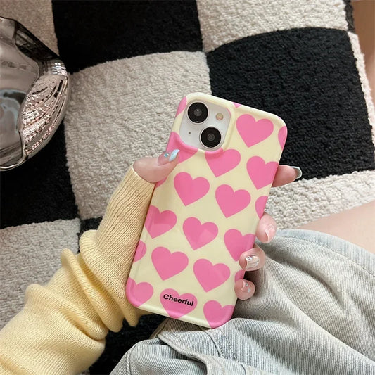 Cute Love Heart Phone Case for iPhone