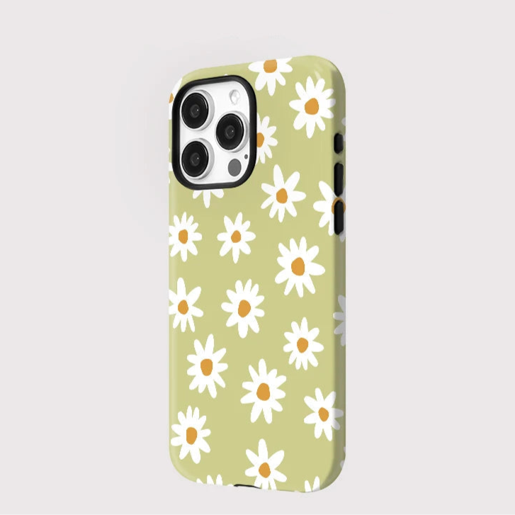 Magsafe Floral Soft Green Case for iPhone