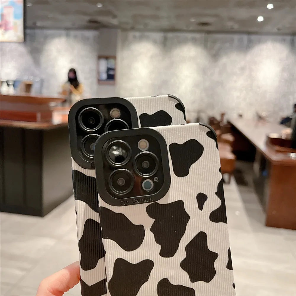 Luxury Cow Stripe Pattern Phone Case For IPhone