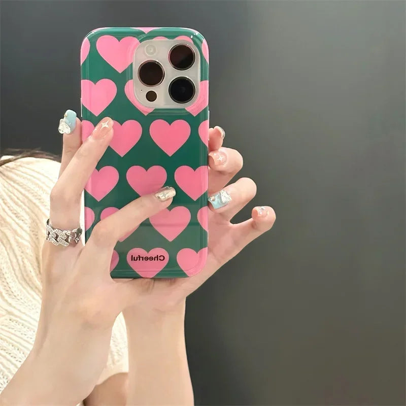 Cute Love Heart Phone Case for iPhone