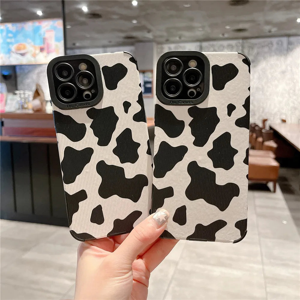 Luxury Cow Stripe Pattern Phone Case For IPhone