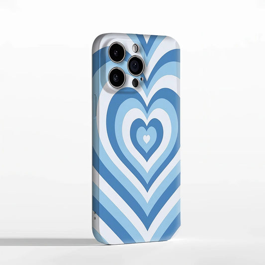 Blue Heart Layers Phone Case for IPhone
