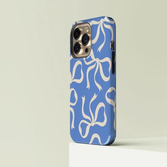 Magsafe Blue Bows Phone Case For iPhone