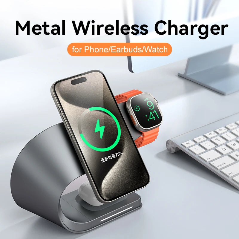 4-in-1 Magnetic Wireless Charging Station