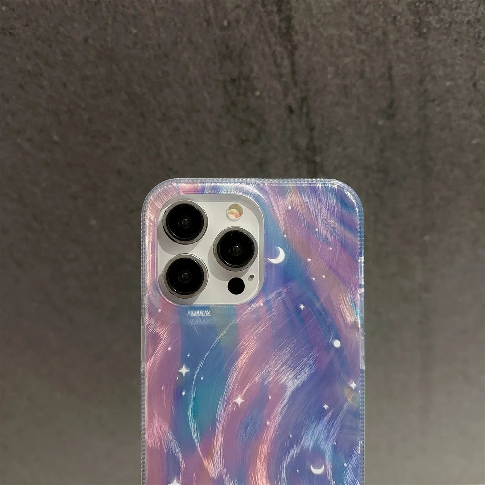 Starry Sky Gradient Laser Case For iPhone 12 11 Pro Max