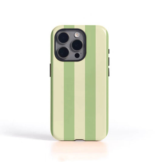 Glossy Green Stripes ﻿Phone Case for iPhone