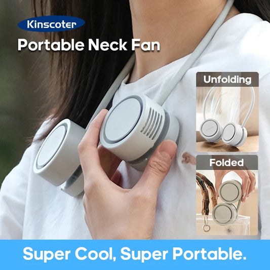 Foldable Mini Fan for Neck (USB Rechargeable)
