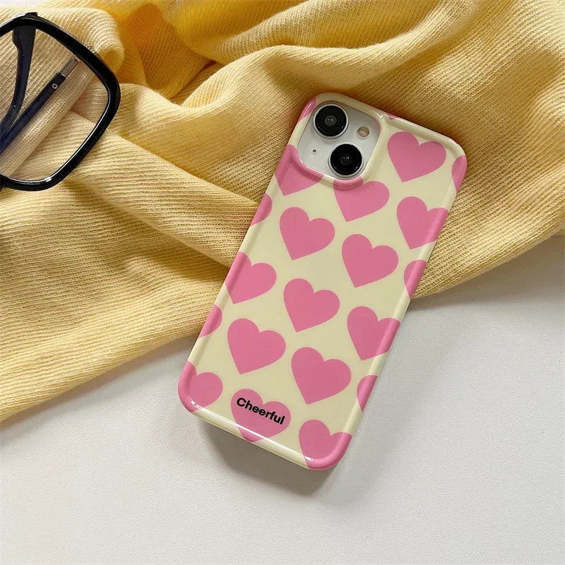 Cute Love Heart Phone Case for iPhone