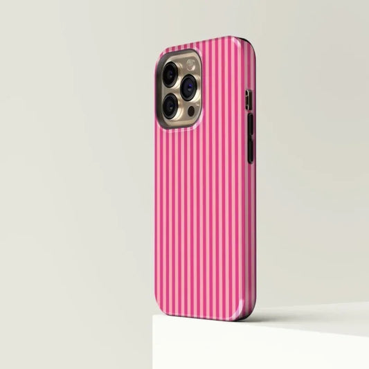 Striped Pink Pink Phone Case For iPhone