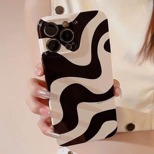 Vintage Zebra Texture Phone Case For iPhone