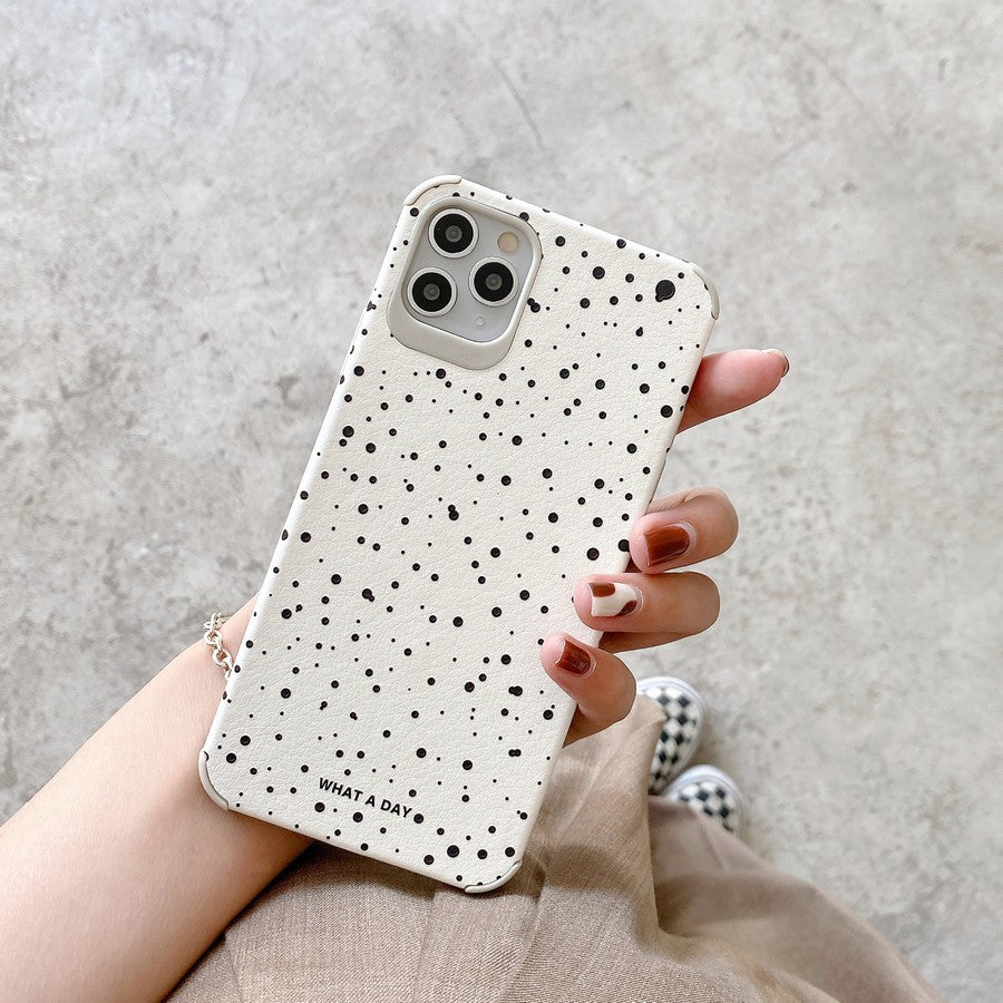 Polka Dots Case For iPhone 13 12 11 Pro Max XR X 7 8 Plus