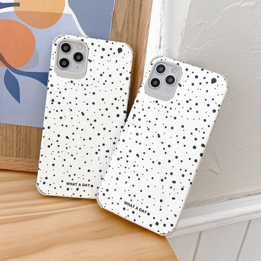 Polka Dots Case For iPhone 13 12 11 Pro Max XR X 7 8 Plus